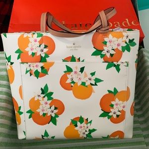 Kate Spade Harding Street Oranges Riley Tote